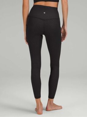 Lululemon Align High-Rise 25” Leggings Gradiate Geo Emboss Black